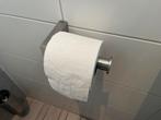 2x Toiletwchouder RVS, Ophalen of Verzenden, Zo goed als nieuw, Grijs, Overige typen