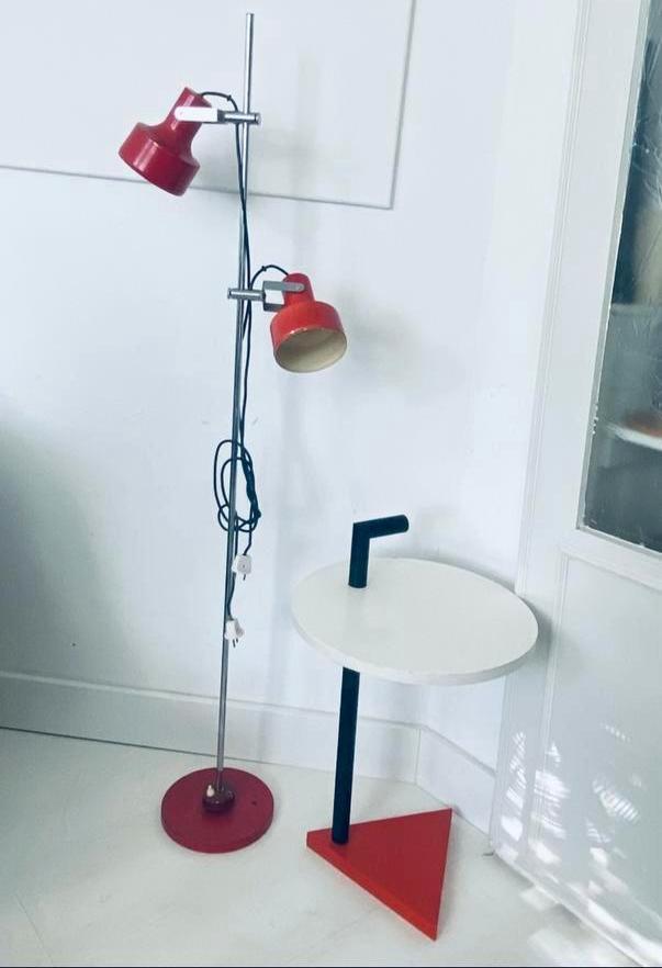 Amilux vintage rood 70'S vloerlamp, Huis en Inrichting, Lampen | Vloerlampen, Gebruikt, Ophalen of Verzenden