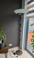 Vloerlamp industrieel Glazen Kap sfeerlamp lamp dimbaar, Ophalen, Glas, Modern robuust staal prachtig, Zo goed als nieuw