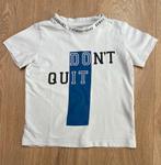 Zara t-shirt wit/blauw/zwart Don’t Quit maat 104, Kinderen en Baby's, Kinderkleding | Maat 104, Ophalen of Verzenden, Gebruikt