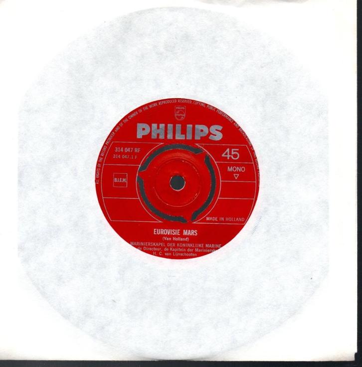 Marinierskapel Der Koninklijke Marine: Eurovisie mars, Cd's en Dvd's, Vinyl Singles, Gebruikt, Single, Overige genres, 7 inch