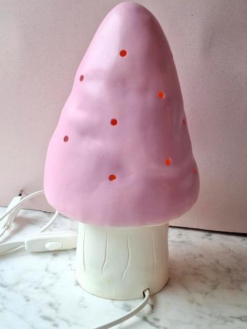 Nieuwe roze Heico paddenstoel lamp nachtlampje figuurlamp  beschikbaar voor biedingen