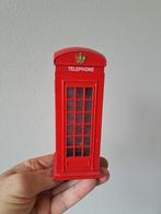 Telefooncel London spaarpot van metaal 6x6x14.5cm, Ophalen of Verzenden, Zo goed als nieuw, Metaal of Blik, Object of Gebouw