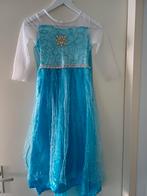Elsa jurk met sleep mt 140, Ophalen of Verzenden, Gebruikt, 134 t/m 140, Meisje