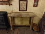 Leuke oude kleine werkbank  125 cm sidetable badkamermeubel, Ophalen