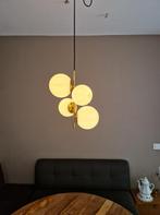 Hanglamp met 4 bollen, Ophalen of Verzenden, Zo goed als nieuw, Glas, 50 tot 75 cm