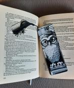 3D Boekenlegger Uil op Stapel Boeken met Reliëf, Verzamelen, Ophalen of Verzenden, Nieuw, Dier