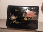 Vintage Japanse lakdoos – handbeschilderd, Antiek en Kunst, Ophalen of Verzenden