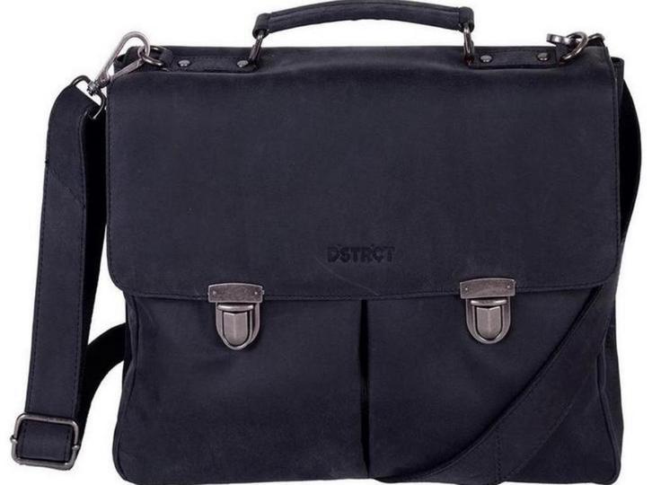 DSTRCT Wall Street A4 Laptoptas - 15,4 inch - 100% echt, Computers en Software, Laptoptassen, Zo goed als nieuw, Aktetas, 15 inch