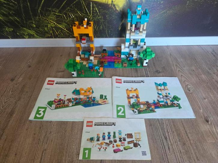 3x Minecraft lego: 21249, 21251, 21177, Kinderen en Baby's, Speelgoed | Duplo en Lego, Ophalen of Verzenden