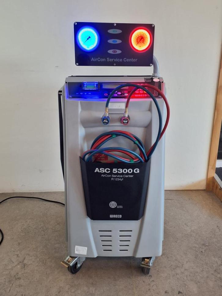 Waeco r1234yf AircoMachine ASC 5300 G Volaut +LED+Garant nr6, Auto diversen, Autogereedschap, Zo goed als nieuw, Ophalen of Verzenden