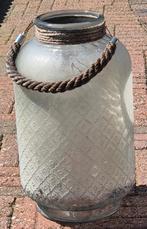 Glazen pot / mat glas, Huis en Inrichting, Ophalen, Gebruikt