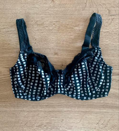 Prima donna 80E madison zwart wit ruit full cup, Kleding | Dames, Ondergoed en Lingerie, BH, Wit, Verzenden