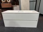 Badmeubel 120 cm mat wit met solid surface wasbak NEW, Huis en Inrichting, Ophalen, 100 tot 150 cm, Nieuw, Minder dan 100 cm