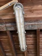 Industiele tube lamp zilver kleur, Huis en Inrichting, Lampen | Hanglampen, Ophalen, Gebruikt, Industrieel, Metaal