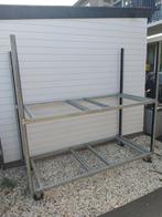 Te koop gegalvaniseerde kar op wielen zwaar model., Doe-het-zelf en Verbouw, Steigers, Ophalen, Gebruikt, Overige typen, Minder dan 2 meter