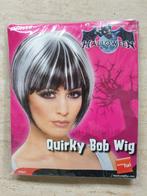 Halloween pruik dames bobpruik🦇, Ophalen of Verzenden, Nieuw, Halloween, Accessoires