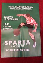 Sparta - Heerenveen 2025/2026, Ophalen of Verzenden, Nieuw, Overige binnenlandse clubs, Poster, Plaatje of Sticker