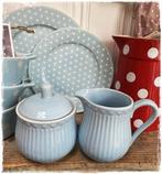 SALE! Melkkannetje, suikerpot met deksel, porcelein l.blauw, Huis en Inrichting, Orderchamp, Amsterdam, Overige typen, Nieuw