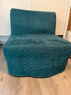 IKEA Lycksele stoel uitklapbaar tot bed, Groen, 190 cm of minder, 80 cm, Eenpersoons
