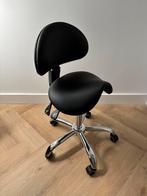Dunimed Ergonomische Zadelkruk met rugleuning, Huis en Inrichting, Ophalen, Zwart, Zo goed als nieuw, Bureaukruk