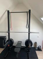 Rogue Monsterlite set incl gewichten, bankje en halterstang, Sport en Fitness, Fitnessmaterialen, Ophalen, Gebruikt