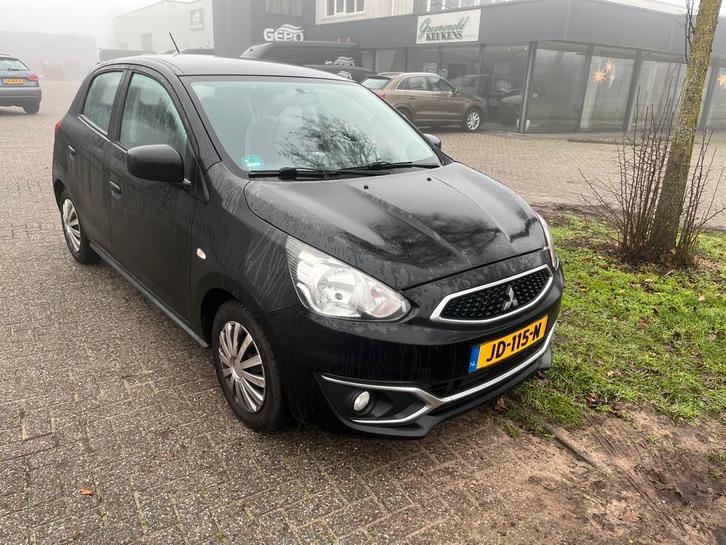 Mitsubishi Space Star 1.0 MPI 52KW 2016 Zwart, Auto's, Mitsubishi, Bedrijf, Space Star, ABS, Airbags, Airconditioning, Boordcomputer