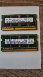 2 x Samsung 4Gb DDR3 voor laptop of macs., Computers en Software, DDR3, Ophalen of Verzenden, Laptop, 4 GB