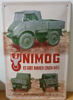 Unimog Boehringer relief reclamebord van metaal wandbord, Verzamelen, Merken en Reclamevoorwerpen, Nieuw, Reclamebord, Ophalen of Verzenden