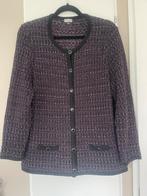 ATELIER zwart paars bouclé vest /  jasje maat 42, Kleding | Dames, Ophalen of Verzenden, Zo goed als nieuw, Maat 42/44 (L), Zwart