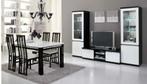Woonkamer set Forever Chrome 2 | Hoogglans Zwart-Wit -SALE!-, Huis en Inrichting, Kasten | Wandmeubels, Nieuw, Ophalen of Verzenden