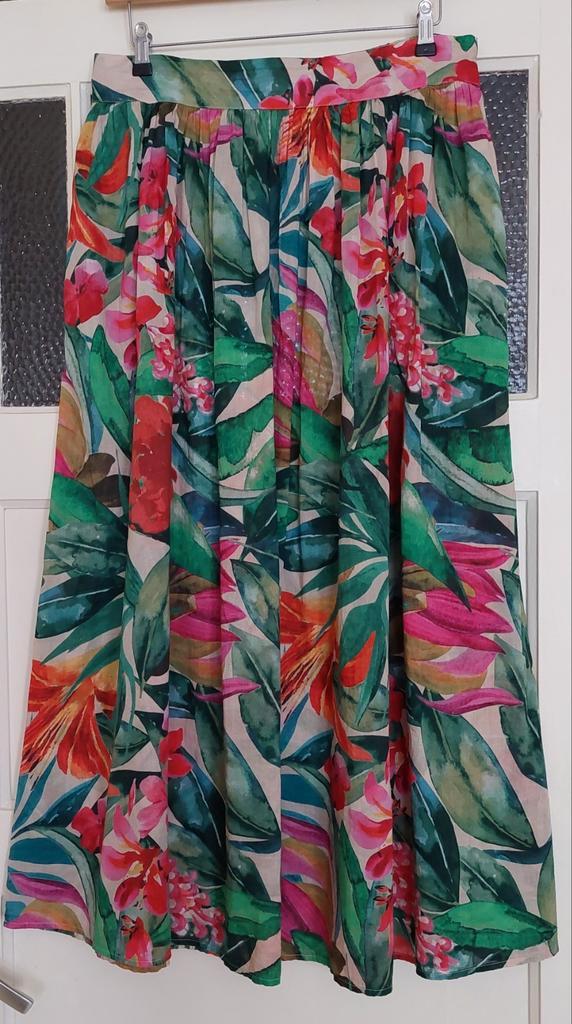 Gave maxirok maat 42 katoen, zo goed als nieuw, Kleding | Dames, Rokken, Zo goed als nieuw, Maat 42/44 (L), Onder de knie, Ophalen of Verzenden