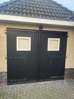 Garage / schuur deuren hard houten, Doe-het-zelf en Verbouw, Ophalen, Gebruikt, Garagedeur, Hout