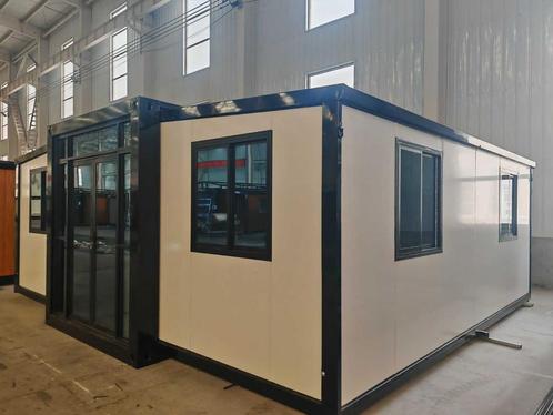 2025 Rhino Houses 36,5 m2 Wit 2 slaapkamers, badkamer en keu, Zakelijke goederen, Machines en Bouw | Keten en Containers