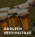 Grolsch festivaltray 2x, Verzamelen, Ophalen of Verzenden, Gebruikt, Overige typen, Grolsch