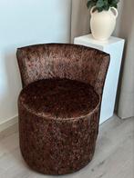 Fauteuil bruin, Ophalen of Verzenden, Zo goed als nieuw, Stof, 50 tot 75 cm