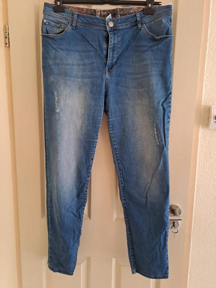 Spijkerboek MS mode maat 48, Kleding | Dames, Grote Maten, Gedragen, Broek of Spijkerbroek, Zwart, Ophalen of Verzenden