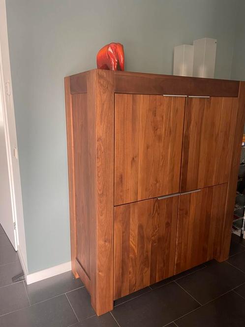 Goossens opbergkast Timber, Huis en Inrichting, Kasten | Dressoirs, Zo goed als nieuw, 100 tot 150 cm, 50 tot 75 cm, Met deur(en)