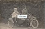 Fotokaart motorfiets Texel - verstuurd in 1921 - Den Burg, Ophalen of Verzenden, 1920 tot 1940, Gelopen, Waddeneilanden