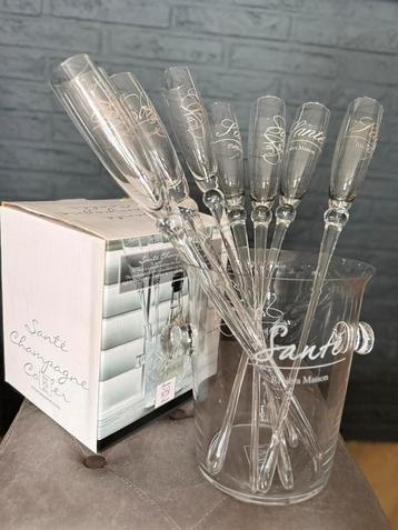 Riviera Maison Sante Champagne Cooler en 8x Sante flutes beschikbaar voor biedingen