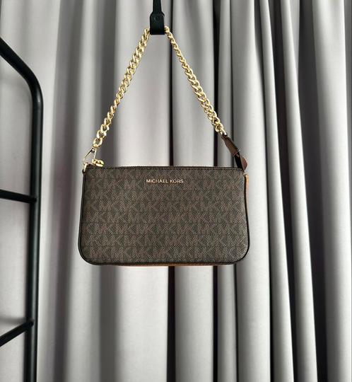 Michael Kors schoudertasje, Sieraden, Tassen en Uiterlijk, Tassen | Schoudertassen, Nieuw, Overige merken, Bruin, Leer, Ophalen of Verzenden