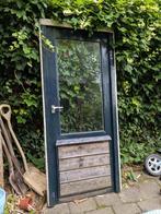 Gratis buitendeur, tuindeur deur met houten frame, Ophalen, Gebruikt, 80 tot 100 cm, Minder dan 200 cm