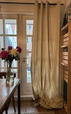 Pair of cotton beige curtains, Ophalen, 100 tot 150 cm, Beige, Zo goed als nieuw