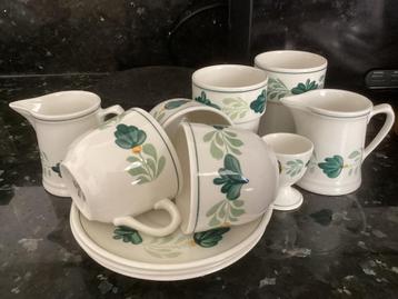 Royal Boch Aquarelle kopjes, bekers, kannetjes eierdopje enz beschikbaar voor biedingen