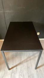 Zwarte eettafel, Ophalen, Gebruikt, 75 cm of meer, 60 cm of meer