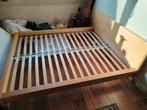 Malm bed 160x200 inclusief lattenbodem, Ophalen, Gebruikt, Bruin, Tweepersoons