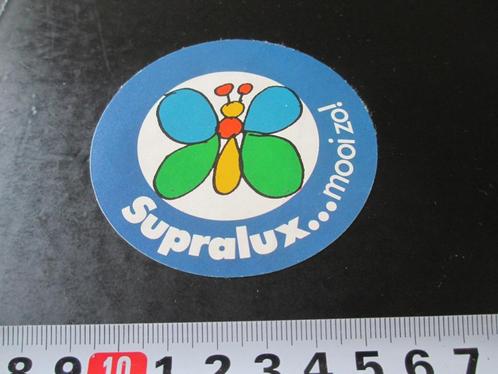 sticker verf supralux mooi zo strip vlinder 084, Verzamelen, Stickers, Zo goed als nieuw, Bedrijf of Vereniging, Ophalen