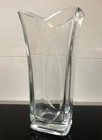 Fraaie VAAS glas 23 cm - glazen, Gebruikt, Overige kleuren, Ophalen of Verzenden, Glas
