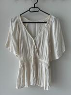 Tuniek wit met gouden glitter, Kleding | Dames, Blouses en Tunieken, Verzenden, Wit, Zo goed als nieuw, Maat 36 (S)