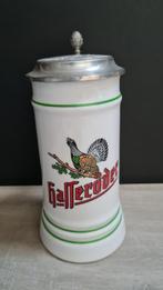Hasseröder bierpul met print op deksel, Ophalen of Verzenden, Zo goed als nieuw, Pul(len), Overige merken